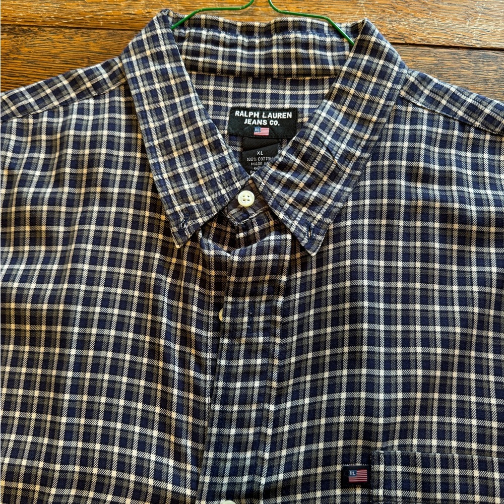 Ralph Lauren Jeans Co. Long Sleeve Button Down
Plaid Shirt size XL
